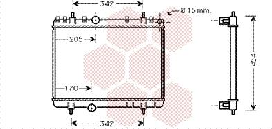 Van Wezel 40002265 - Radiateur, refroidissement du moteur cwaw.fr