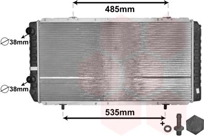 Van Wezel 40002268 - Radiateur, refroidissement du moteur cwaw.fr