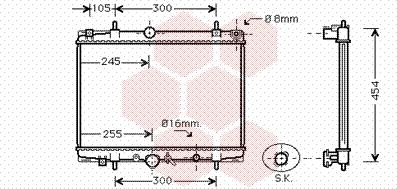 Van Wezel 40002200 - Radiateur, refroidissement du moteur cwaw.fr