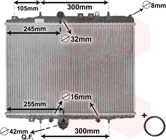 Van Wezel 40002201 - Radiateur, refroidissement du moteur cwaw.fr