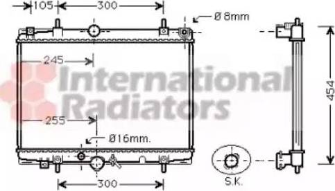 Van Wezel 40002213 - Radiateur, refroidissement du moteur cwaw.fr