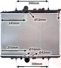 Van Wezel 40002217 - Radiateur, refroidissement du moteur cwaw.fr