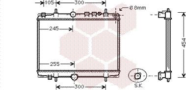 Van Wezel 40002234 - Radiateur, refroidissement du moteur cwaw.fr