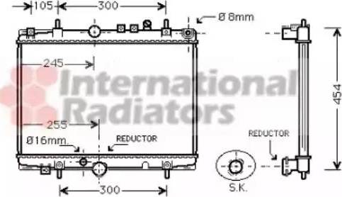 Van Wezel 40002235 - Radiateur, refroidissement du moteur cwaw.fr