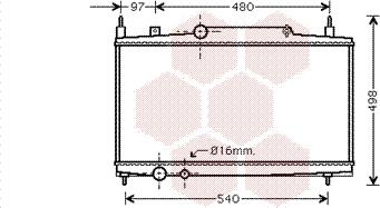 Van Wezel 40002230 - Radiateur, refroidissement du moteur cwaw.fr