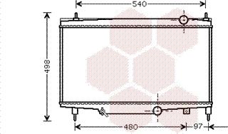 Van Wezel 40002229 - Radiateur, refroidissement du moteur cwaw.fr