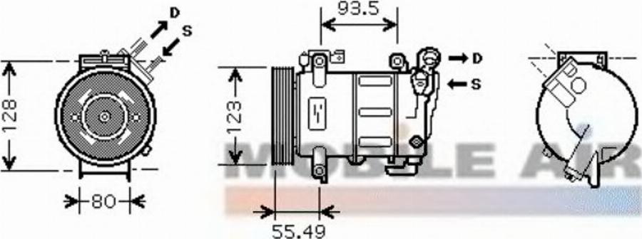 Van Wezel 4000K316 - Compresseur, climatisation cwaw.fr