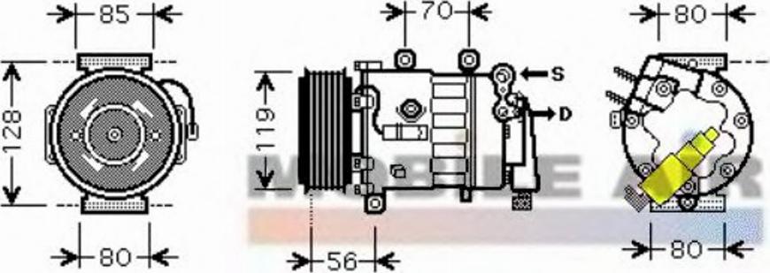 Van Wezel 4000K324 - Compresseur, climatisation cwaw.fr