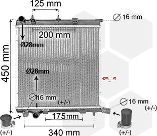 Van Wezel 40012368 - Radiateur, refroidissement du moteur cwaw.fr