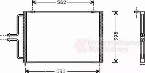 Van Wezel 43005236 - Condensateur, climatisation cwaw.fr