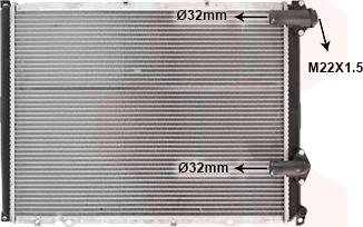 Van Wezel 43002140 - Radiateur, refroidissement du moteur cwaw.fr