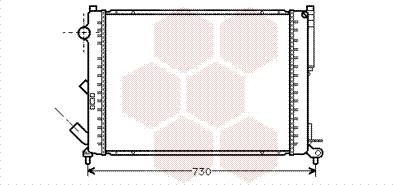 Van Wezel 43002301 - Radiateur, refroidissement du moteur cwaw.fr