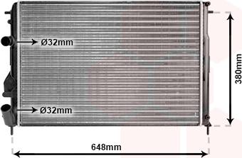 Van Wezel 43002312 - Radiateur, refroidissement du moteur cwaw.fr