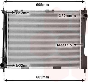 Van Wezel 43002371 - Radiateur, refroidissement du moteur cwaw.fr