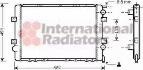 Van Wezel 43002299 - Radiateur, refroidissement du moteur cwaw.fr