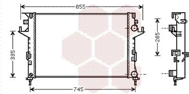 Van Wezel 43002291 - Radiateur, refroidissement du moteur cwaw.fr