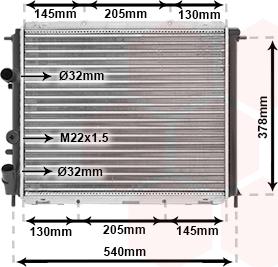 Van Wezel 43002258 - Radiateur, refroidissement du moteur cwaw.fr