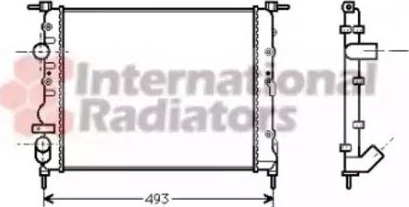 Van Wezel 43002218 - Radiateur, refroidissement du moteur cwaw.fr