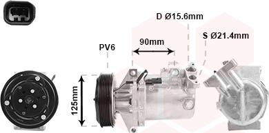 Van Wezel 4300K495 - Compresseur, climatisation cwaw.fr