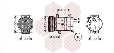 Van Wezel 4300K404 - Compresseur, climatisation cwaw.fr