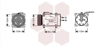 Van Wezel 4300K038 - Compresseur, climatisation cwaw.fr