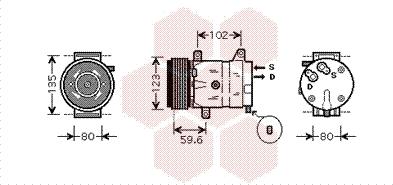 Van Wezel 4300K345 - Compresseur, climatisation cwaw.fr