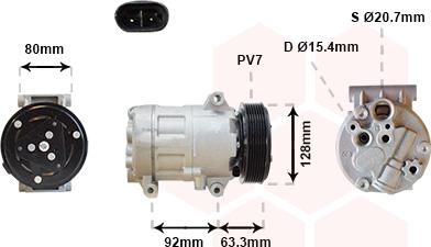 Van Wezel 4300K369 - Compresseur, climatisation cwaw.fr