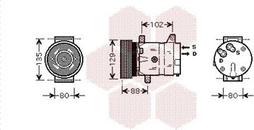 Van Wezel 4300K367 - Compresseur, climatisation cwaw.fr