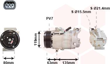 Van Wezel 4300K389 - Compresseur, climatisation cwaw.fr