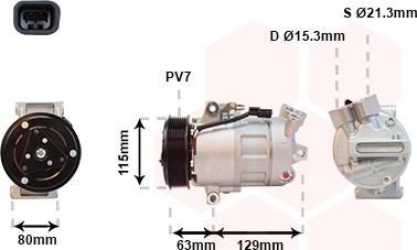 Van Wezel 4300K384 - Compresseur, climatisation cwaw.fr