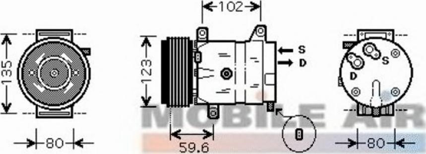 Van Wezel 4300K385 - Compresseur, climatisation cwaw.fr