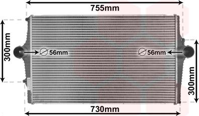 Van Wezel 59004136 - Intercooler, échangeur cwaw.fr