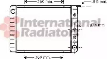 Van Wezel 59002003 - Radiateur, refroidissement du moteur cwaw.fr