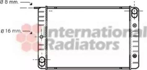 Van Wezel 59002014 - Radiateur, refroidissement du moteur cwaw.fr