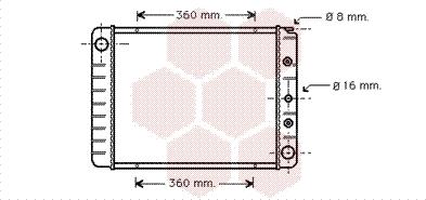 Van Wezel 59002039 - Radiateur, refroidissement du moteur cwaw.fr