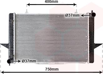 Van Wezel 59002118 - Radiateur, refroidissement du moteur cwaw.fr