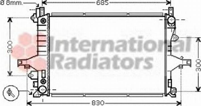 Van Wezel 59002117 - Radiateur, refroidissement du moteur cwaw.fr