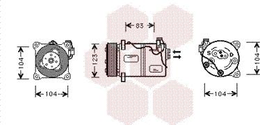 Van Wezel 5900K059 - Compresseur, climatisation cwaw.fr