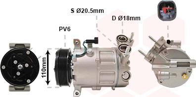 Van Wezel 5900K192 - Compresseur, climatisation cwaw.fr