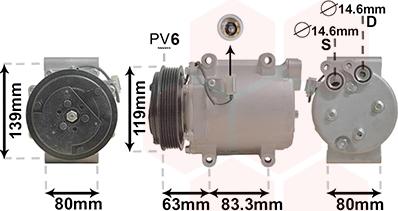 Van Wezel 5900K121 - Compresseur, climatisation cwaw.fr