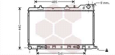 Van Wezel 51002054 - Radiateur, refroidissement du moteur cwaw.fr