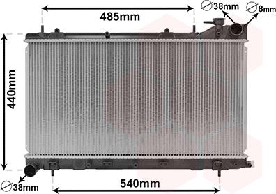 Van Wezel 51002103 - Radiateur, refroidissement du moteur cwaw.fr