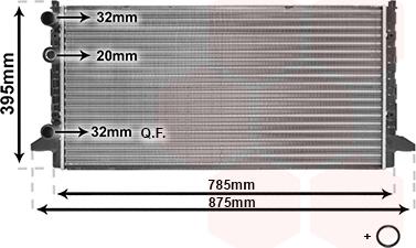 Van Wezel 58002121 - Radiateur, refroidissement du moteur cwaw.fr