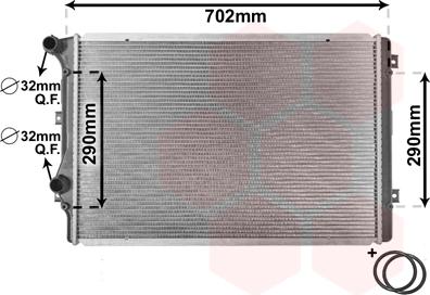 Van Wezel 58002207 - Radiateur, refroidissement du moteur cwaw.fr