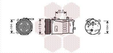 Van Wezel 5800K046 - Compresseur, climatisation cwaw.fr