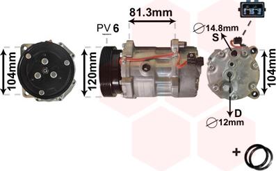 Van Wezel 5800K172 - Compresseur, climatisation cwaw.fr