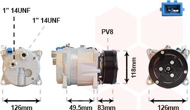 Van Wezel 5800K303 - Compresseur, climatisation cwaw.fr