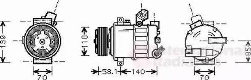 Van Wezel 5800K302 - Compresseur, climatisation cwaw.fr