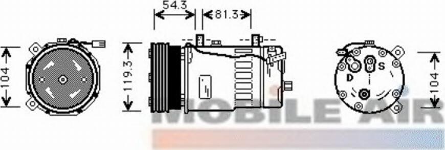 Van Wezel 5800K280 - Compresseur, climatisation cwaw.fr