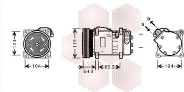 Van Wezel 5800K281 - Compresseur, climatisation cwaw.fr